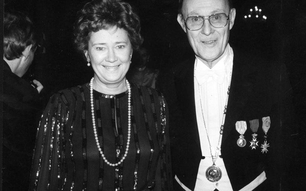 1989, Ingvar med hustrun Margaretha