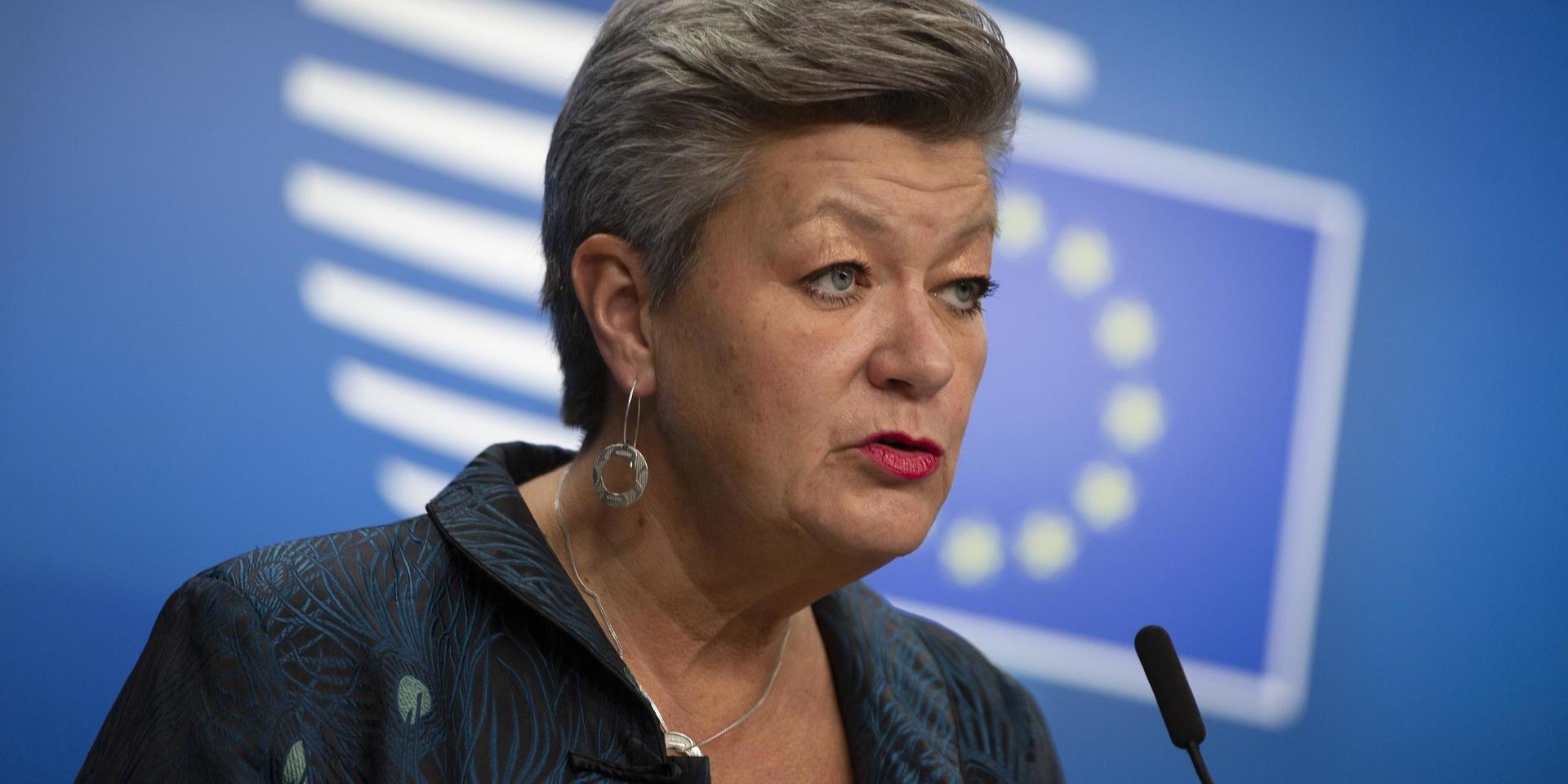EU:s inrikeskommissionär Ylva Johansson. Arkivbild.