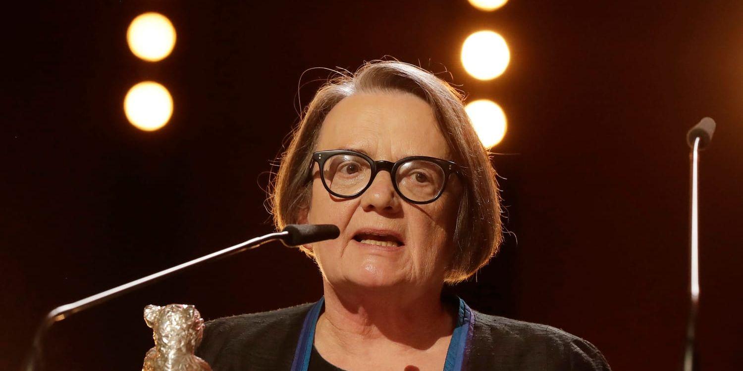 Agnieszka Holland vid filmfestivalen i Berlin.