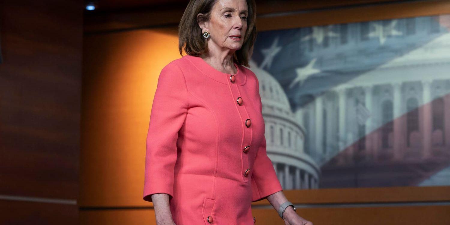 Nancy Pelosi är representanthusets talman.