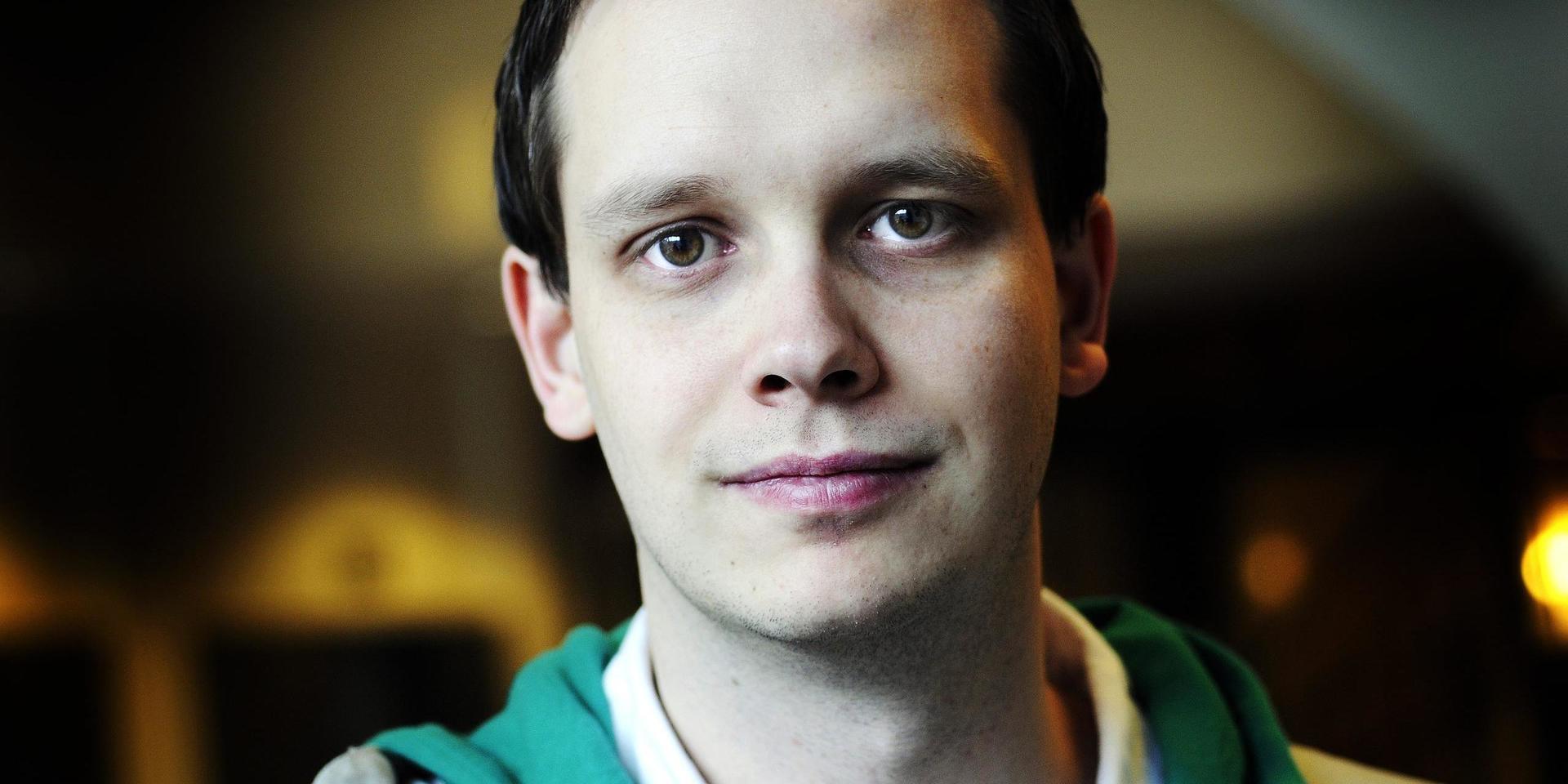 Peter Sunde, inför rättegången mot Pirate Bay år 2009. Han föddes i Uddevalla år 1978. 