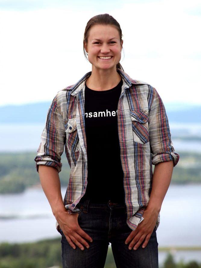 Världsmästaren i armbrytning Heidi Andersson håller föredrag