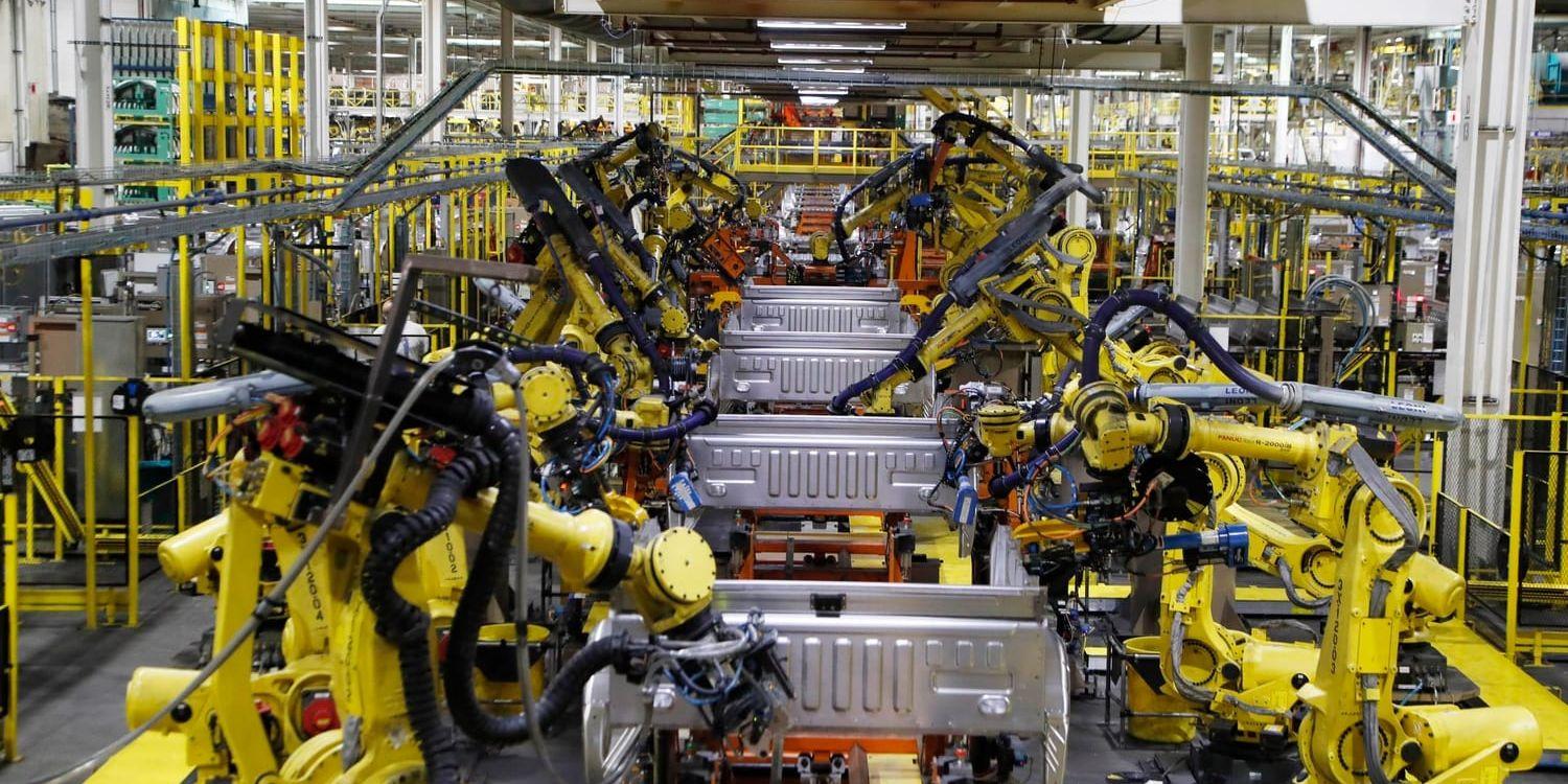 Tillverkning vid en annan av Fords fabriker. Arkivbild.