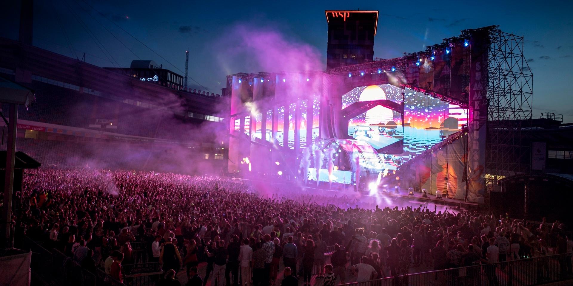 I Göteborg genomfördes Summerburst senast 2019. På bilden uppträder DJ Tiesto från Nederländerna på Ullevi. Nu laddar arrangörerna för festivalen 2022 efter att varken förra året eller årets festival kunnat genomföras.