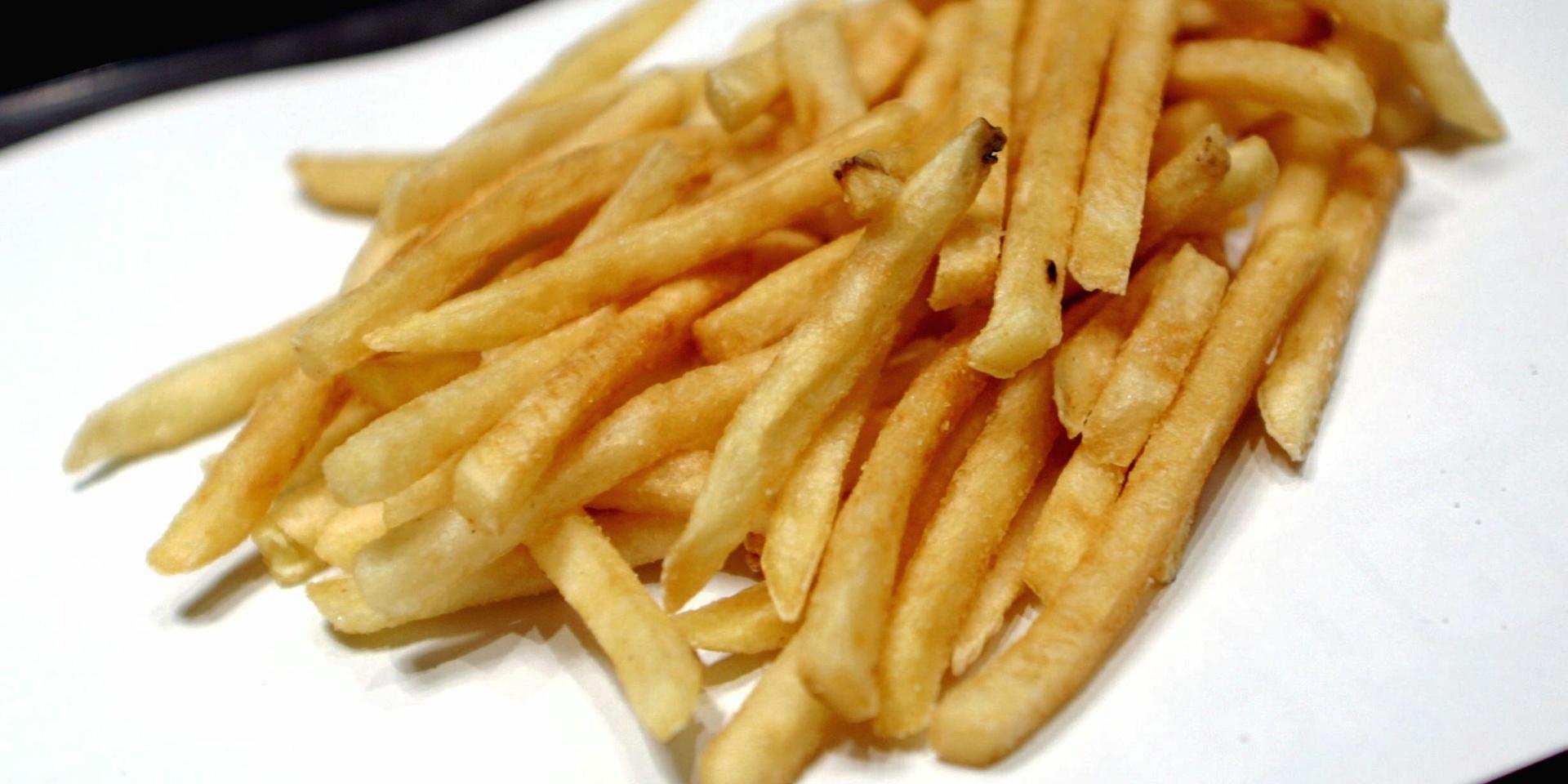 Pommes frites – en maträtt som doftar. 