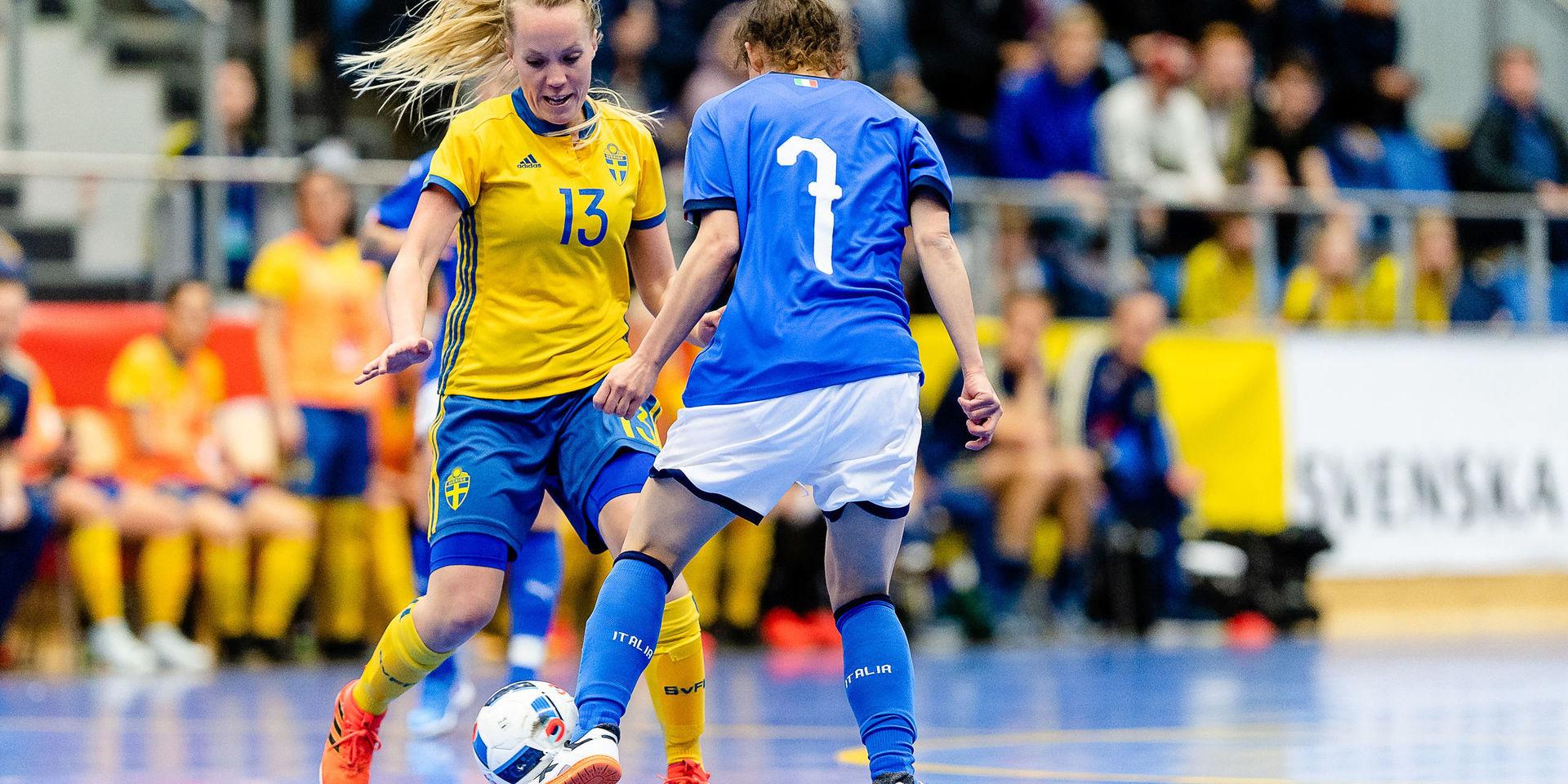 Linnéa Kogsta har gjort 13 landskamper och fyra mål för det svenska landslaget i futsal.