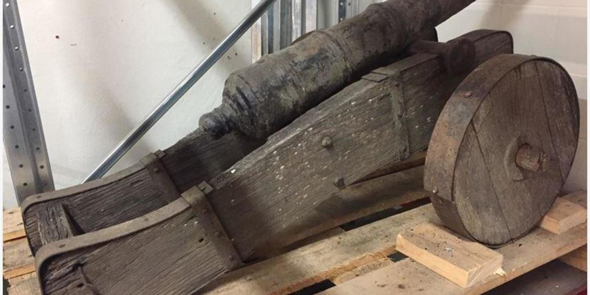Polisen efterlyste ägaren till den antika kanonen, och det gav napp. Arkivbild.