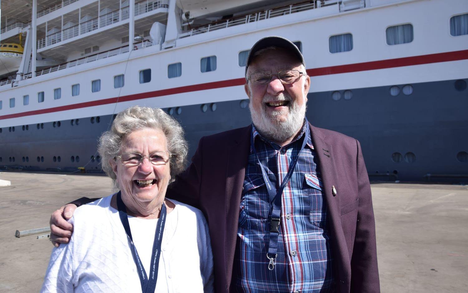 Äkta paret Tony och Betty Hasson var nöjde med besöket i Lysekil.
