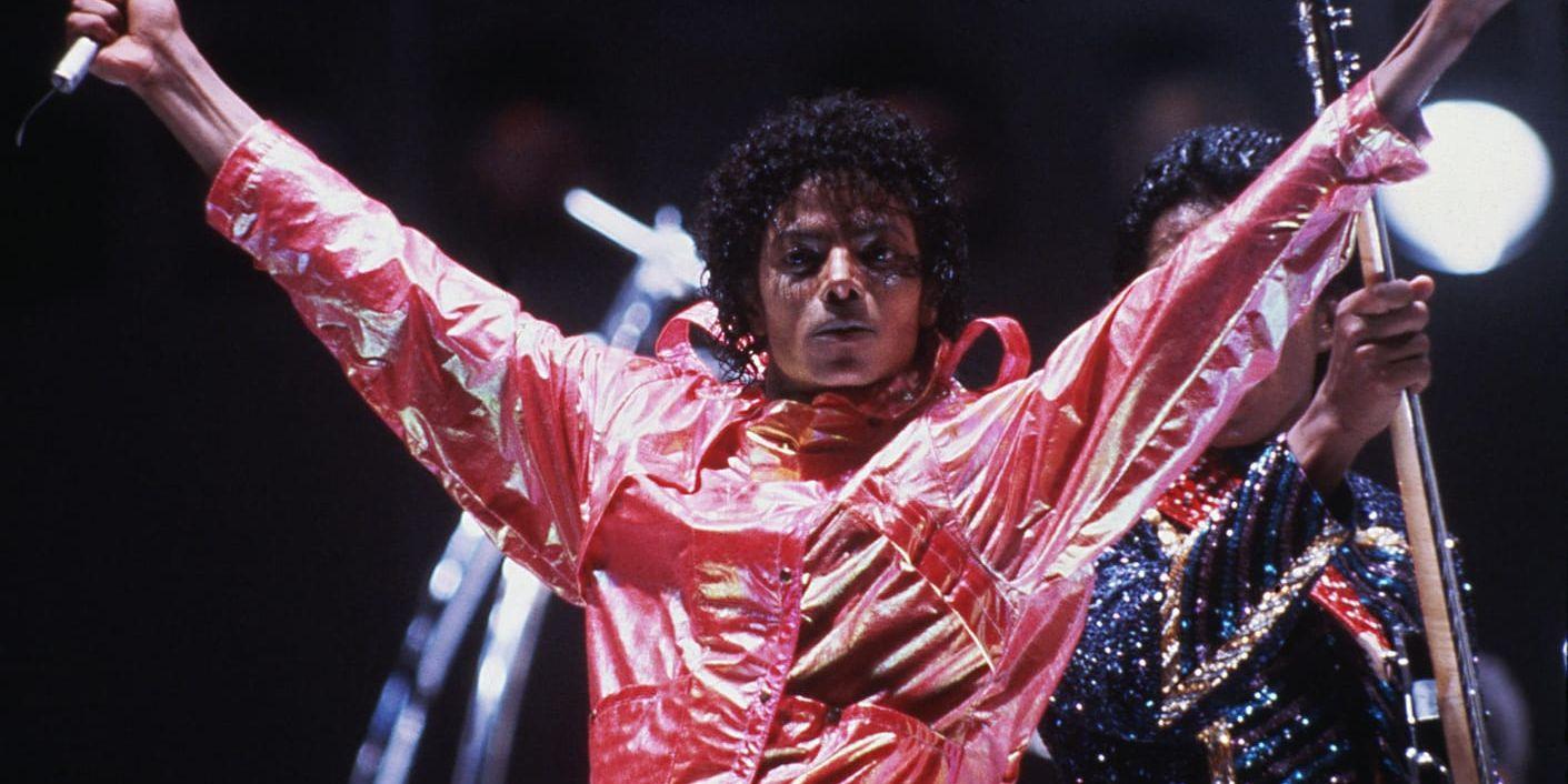Michael Jackson på turné 1984. Arkivbild.