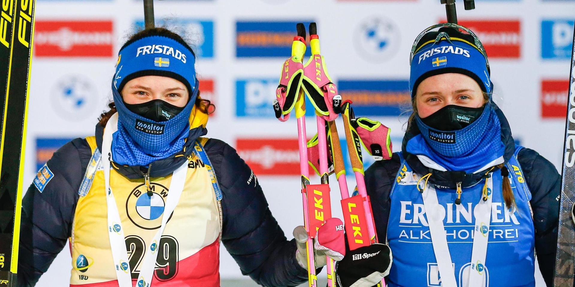 Hanna and Elvira Öberg väntas köra om medaljer i Pokljuka i februari. 