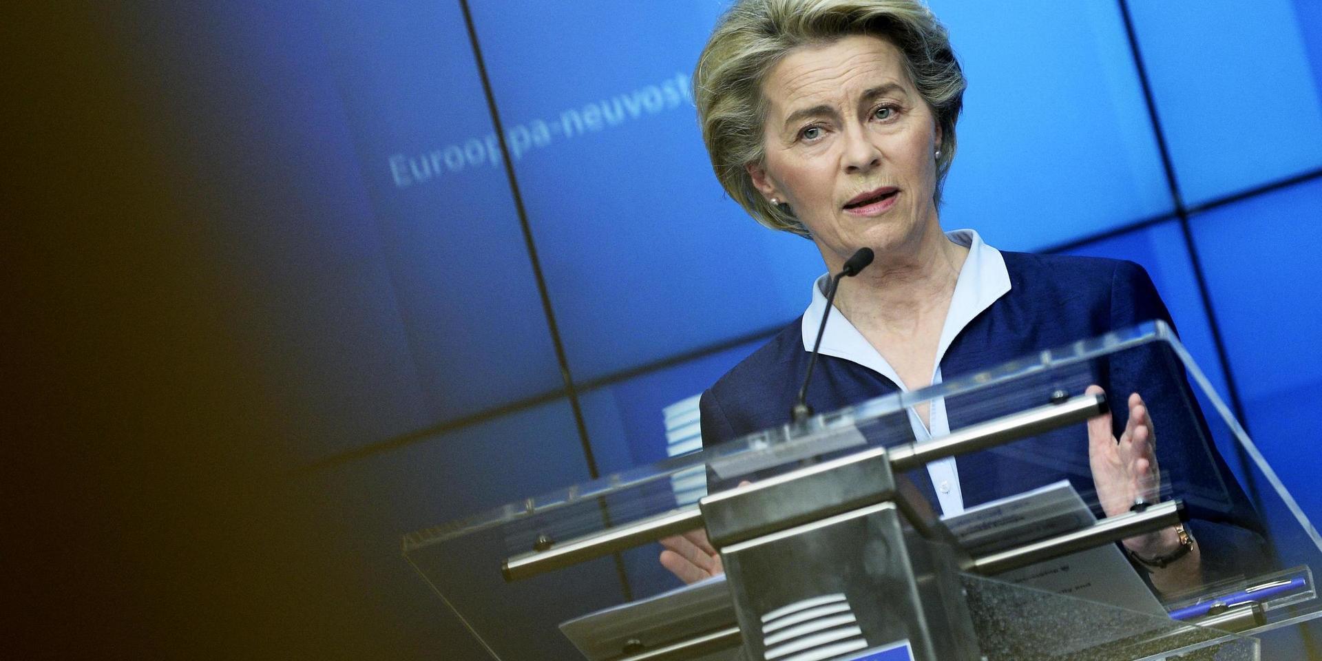 EU-kommissionens ordförande Ursula von der Leyen. Arkivbild.