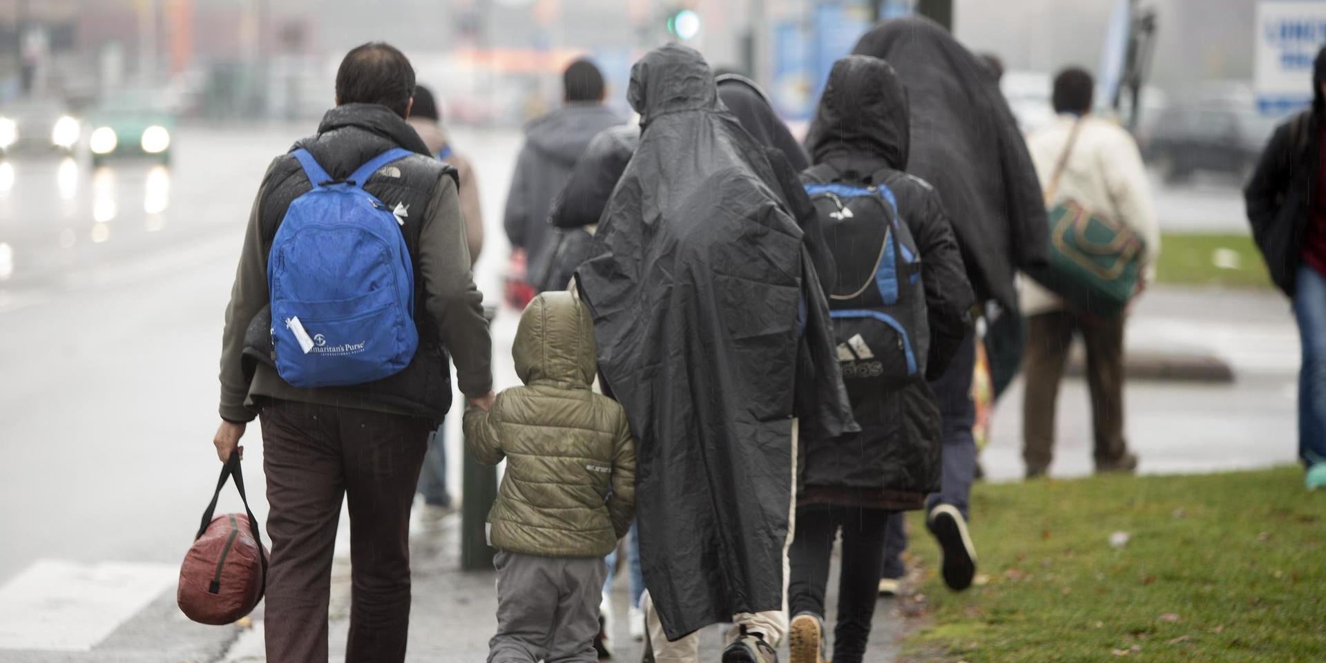 Flyktingar som anlänt till Sverige.