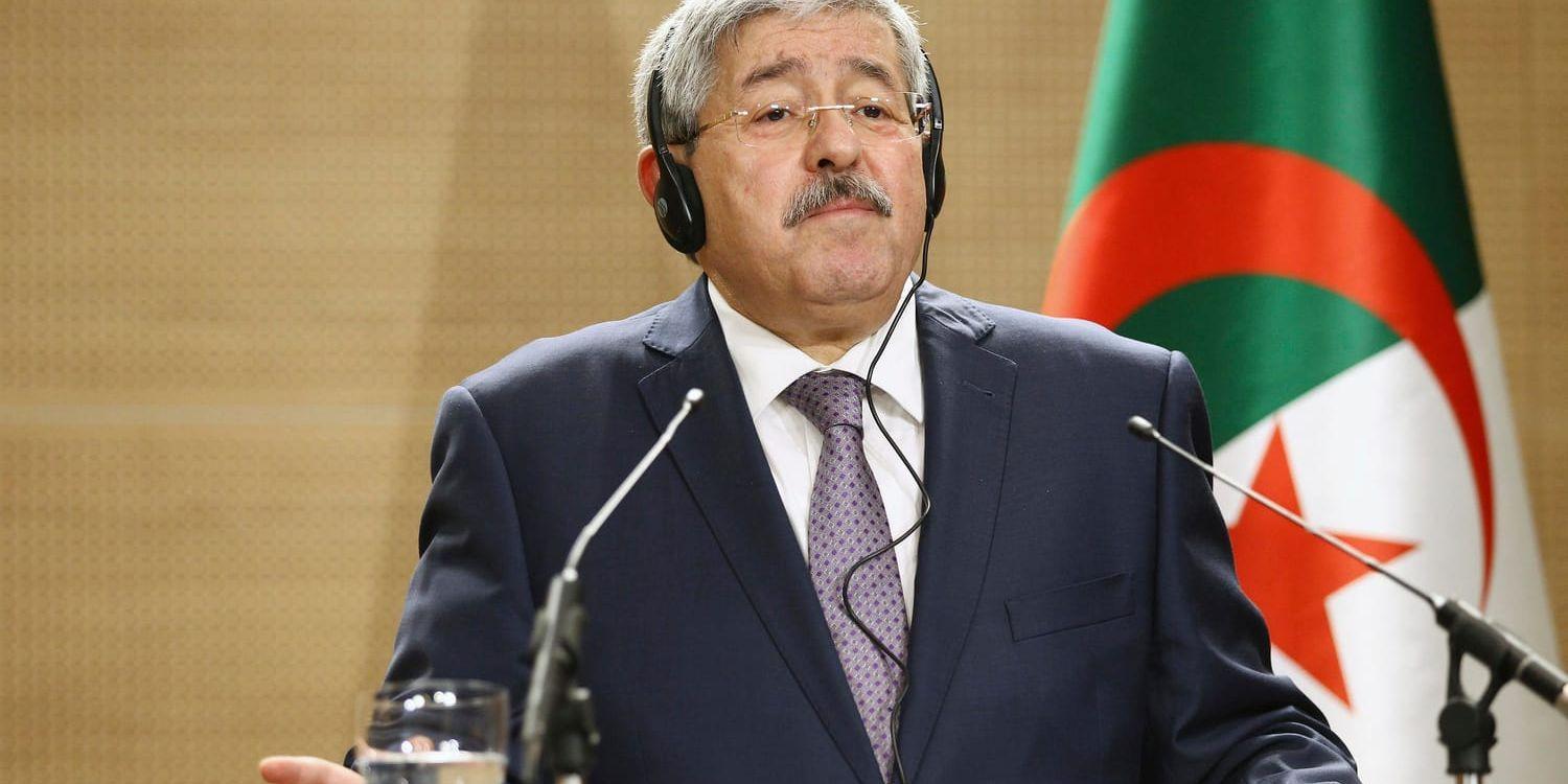 Algeriets tidigare premiärminister Ahmed Ouyahia. Arkivbild.