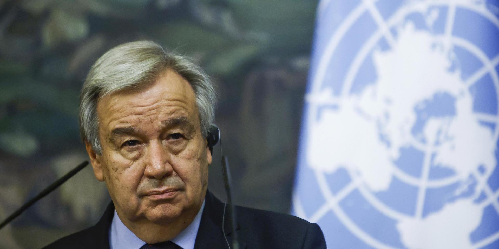 FN:s generalsekreterare Antonio Guterres. Arkivbild.