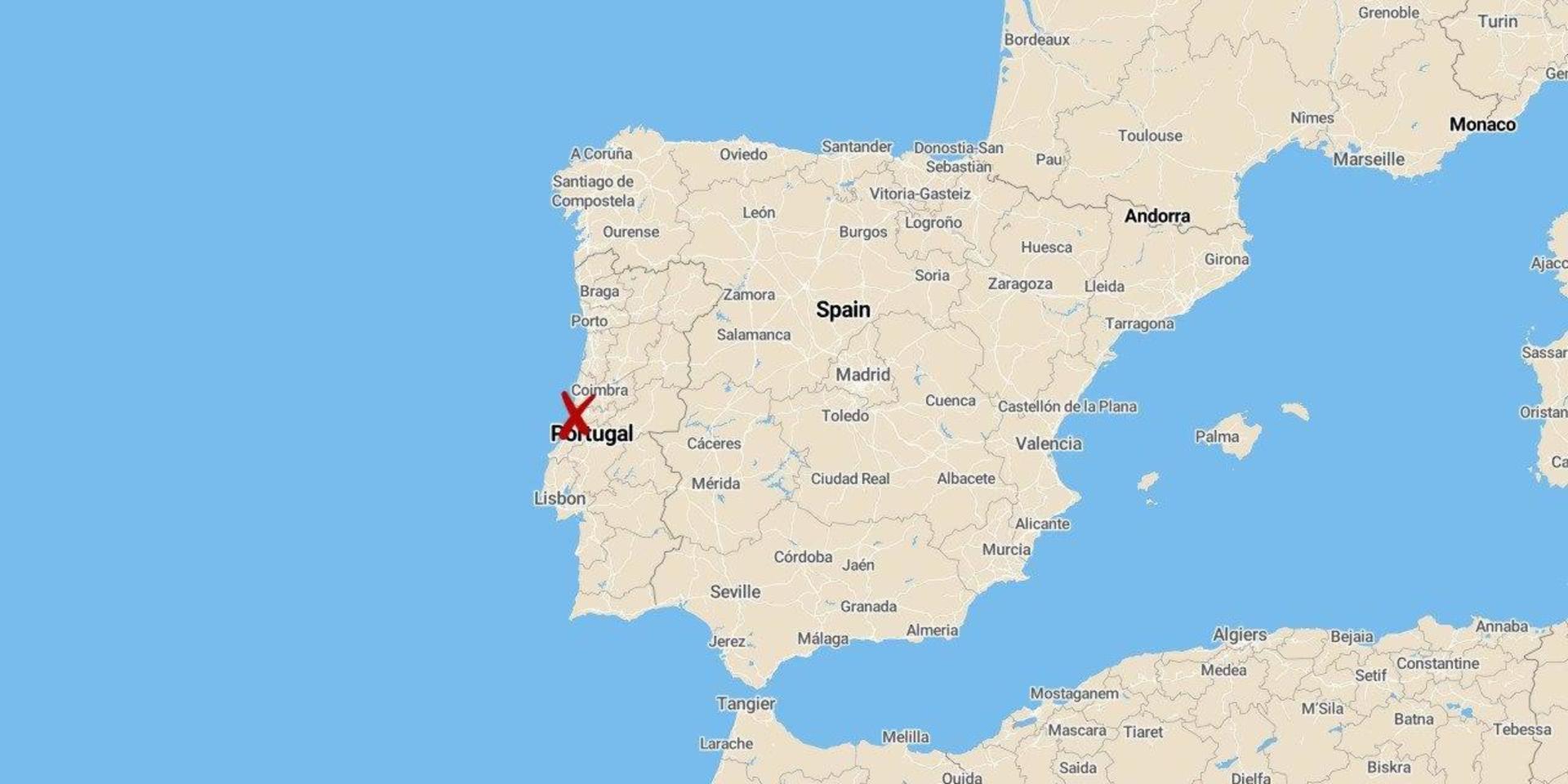 Tågkrocken inträffade under fredagen i Portugal. Två personer har omkommit.