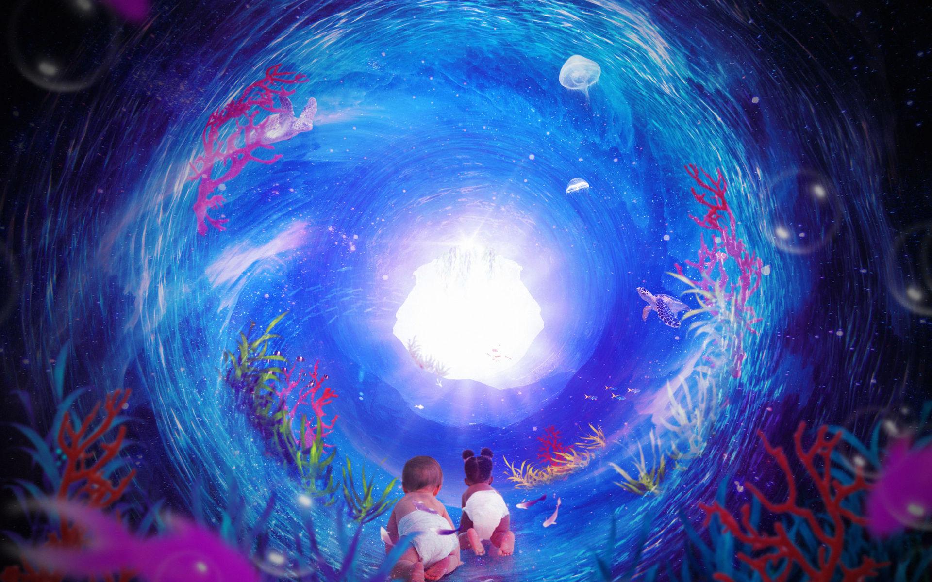 &quot;Den kosmiska havsträdgårdspassagen&quot; är en dansföreställning och installation för bebisar. Den 29 februari kommer den till Regionteater Väst. 