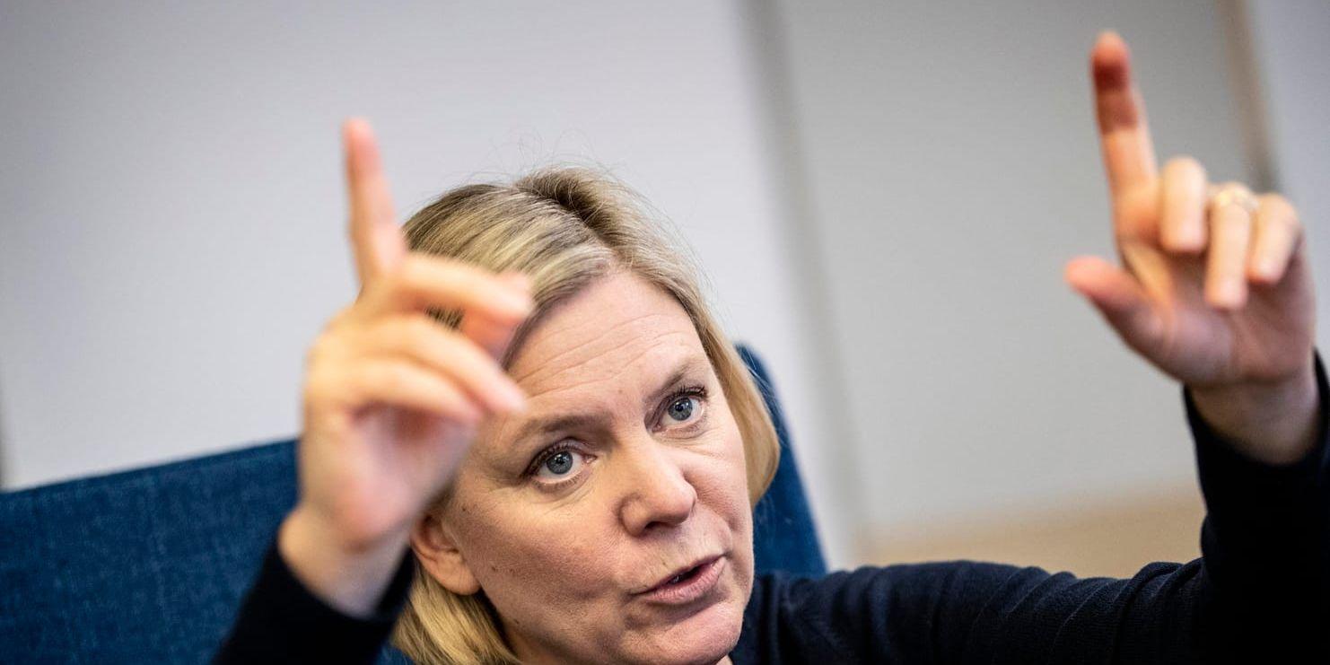 Finansminister Magdalena Andersson (S) är övertygad om att ränteavdraget hamnar högt på agendan.