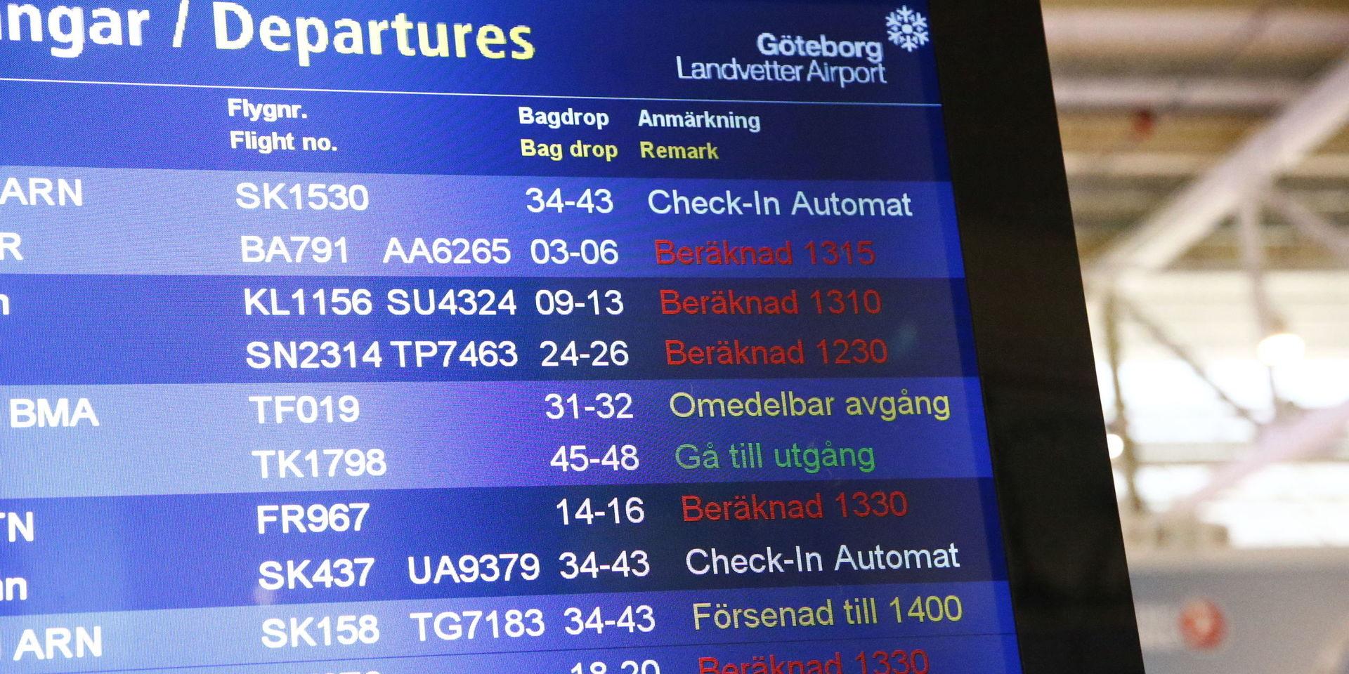 Allt fler flygpassagerare drabbades av förseningar under 2018.