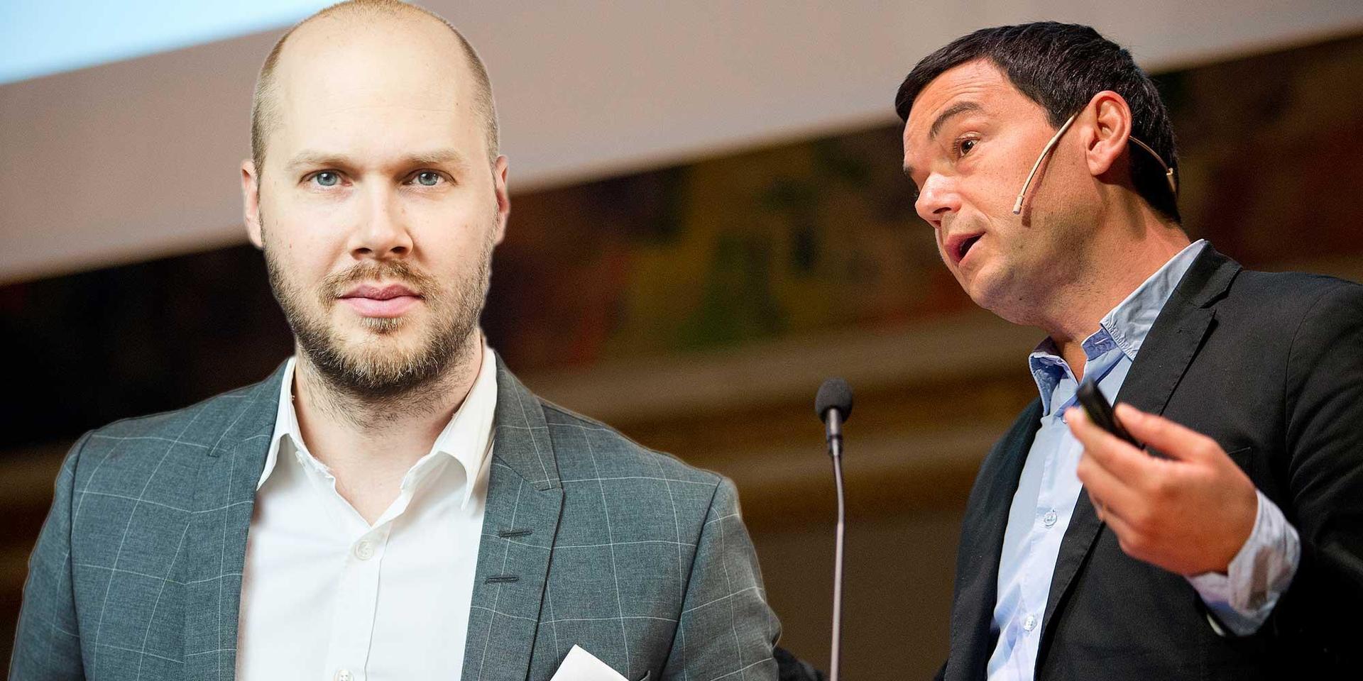 Den franske ekonomiprofessorn Thomas Piketty kräver jämlikhetsreformer ihop med svenska S-studenter.