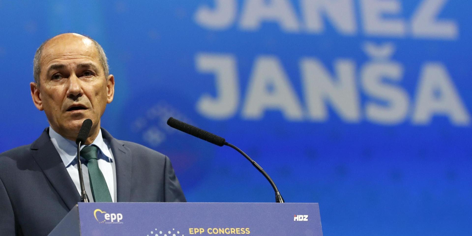 Högerpolitikern Janez Jansa är inne på sin tredje omgång som premiärminister i Slovenien. Arkivfoto.