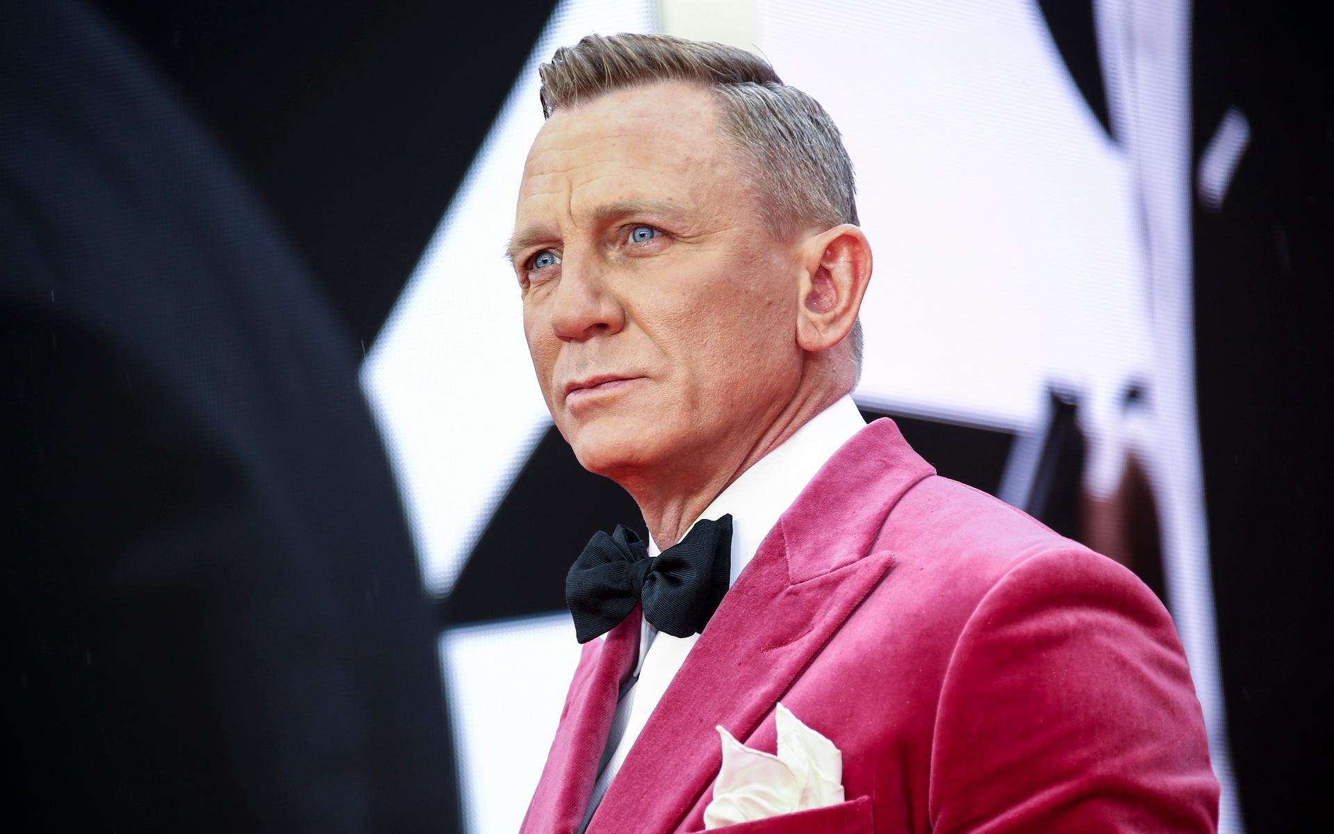 Daniel Craig vid världspremiären i London av hans femte och sista Bondfilm ”No time to die”.