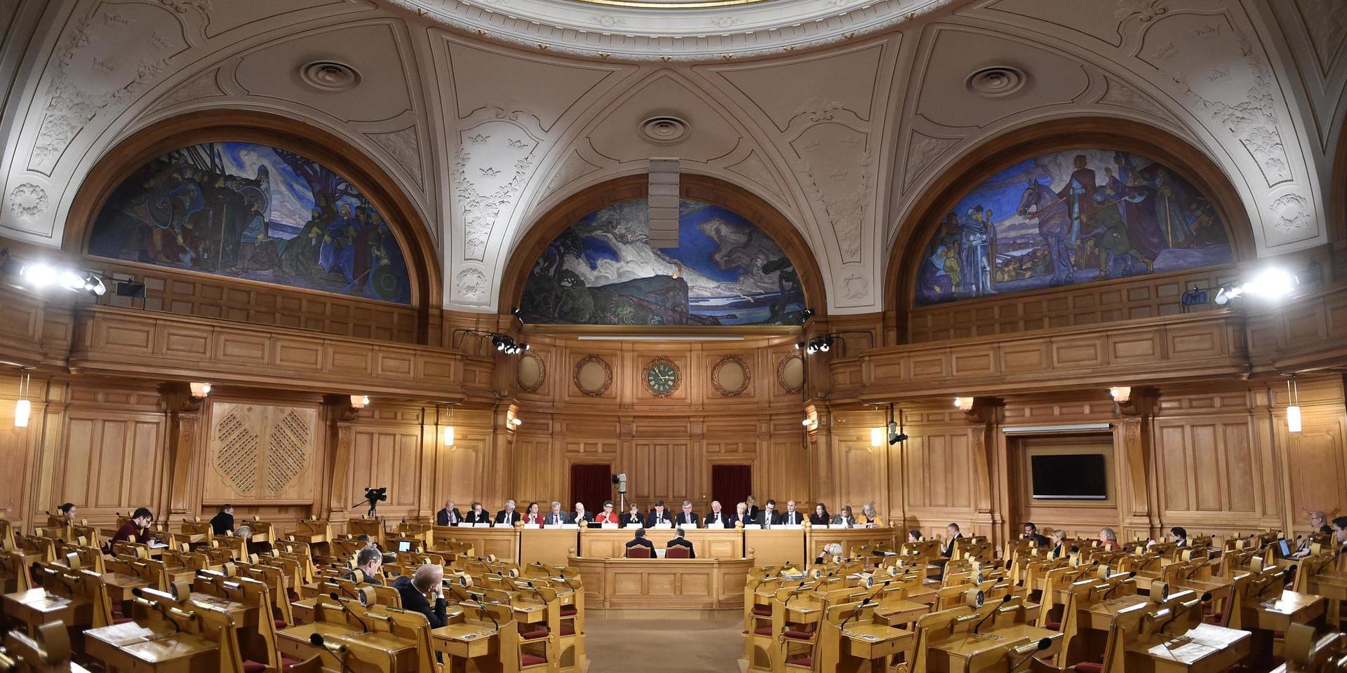 Andrakammarsalen används bland annat för konstitutionsutskottets utfrågningar. 