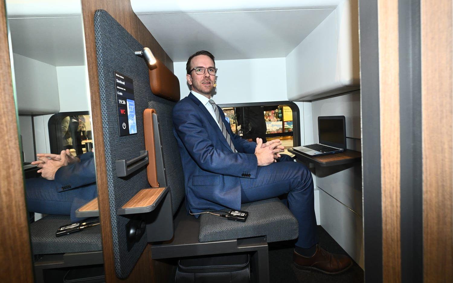 Andreas Carlson (KD), infrastruktur- och bostadsminister, kallar de nya nattågen en "tydlig investering i framtiden".