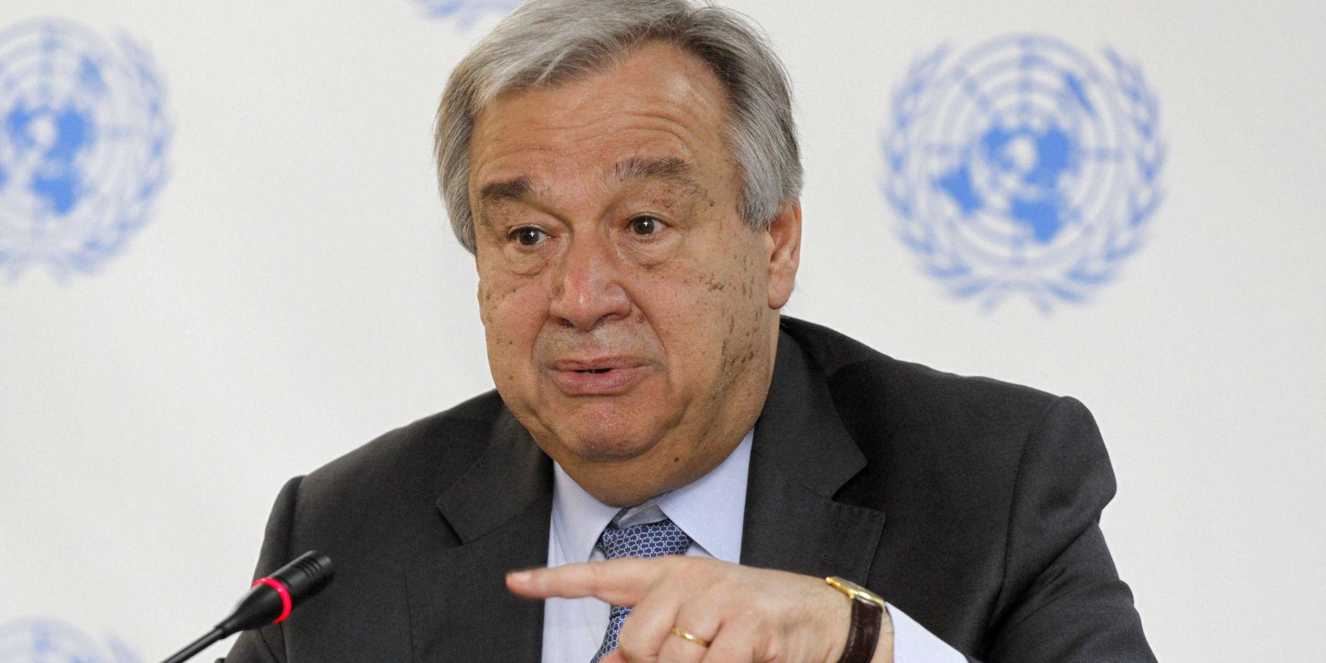 FN:s generalsekreterare António Guterres. Arkivbild.