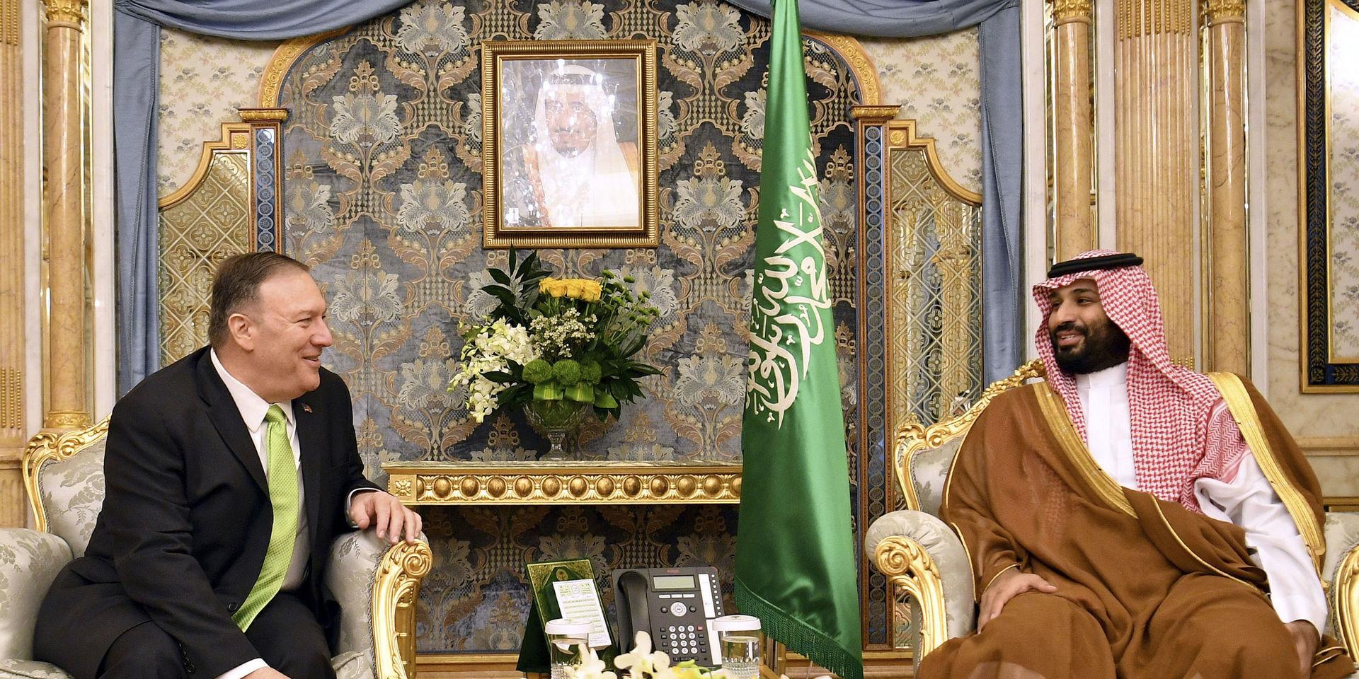 USA:s utrikesminister Mike Pompeo träffade Saudiarabiens kronprins Mohammed bin Salman på onsdagen.