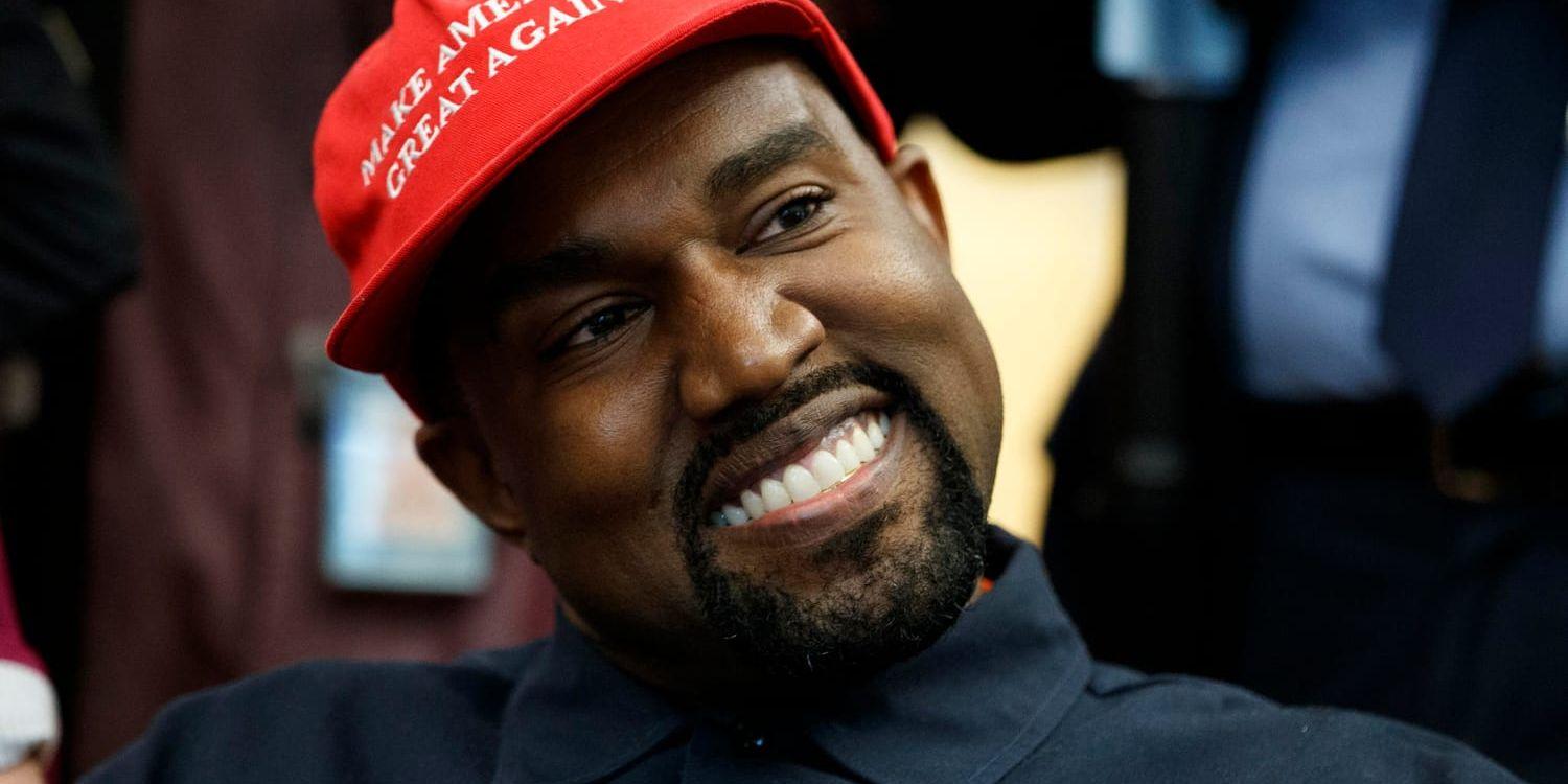 Kanye West under sitt besök i Vita huset i höstas. Arkivbild.