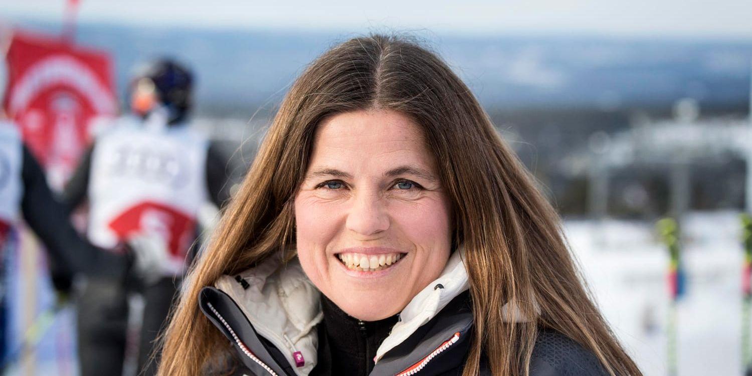 Tack vare OS-guldet är Frida Hansdotter en av största svenskarna i alpinhistorien, anser Pernilla Wiberg. Arkivbild.