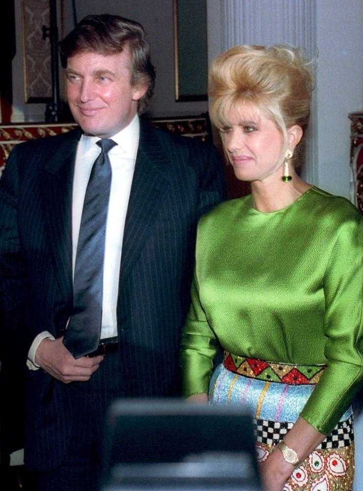 Donald Trump och hans ex-fru Ivana Trump 1991, strax innan de skildes. Arkivbild.