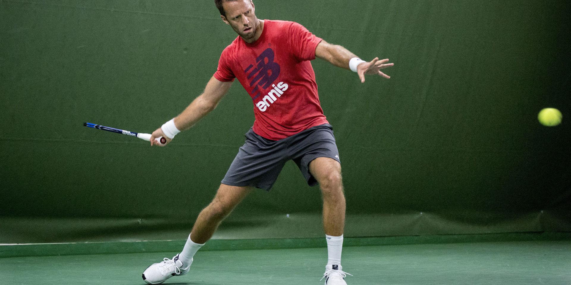 Robert Lindstedt är i Wimbledon-final tillsammans med mixeddubbelpartnern Jelena Ostapenko. Arkivbild. 