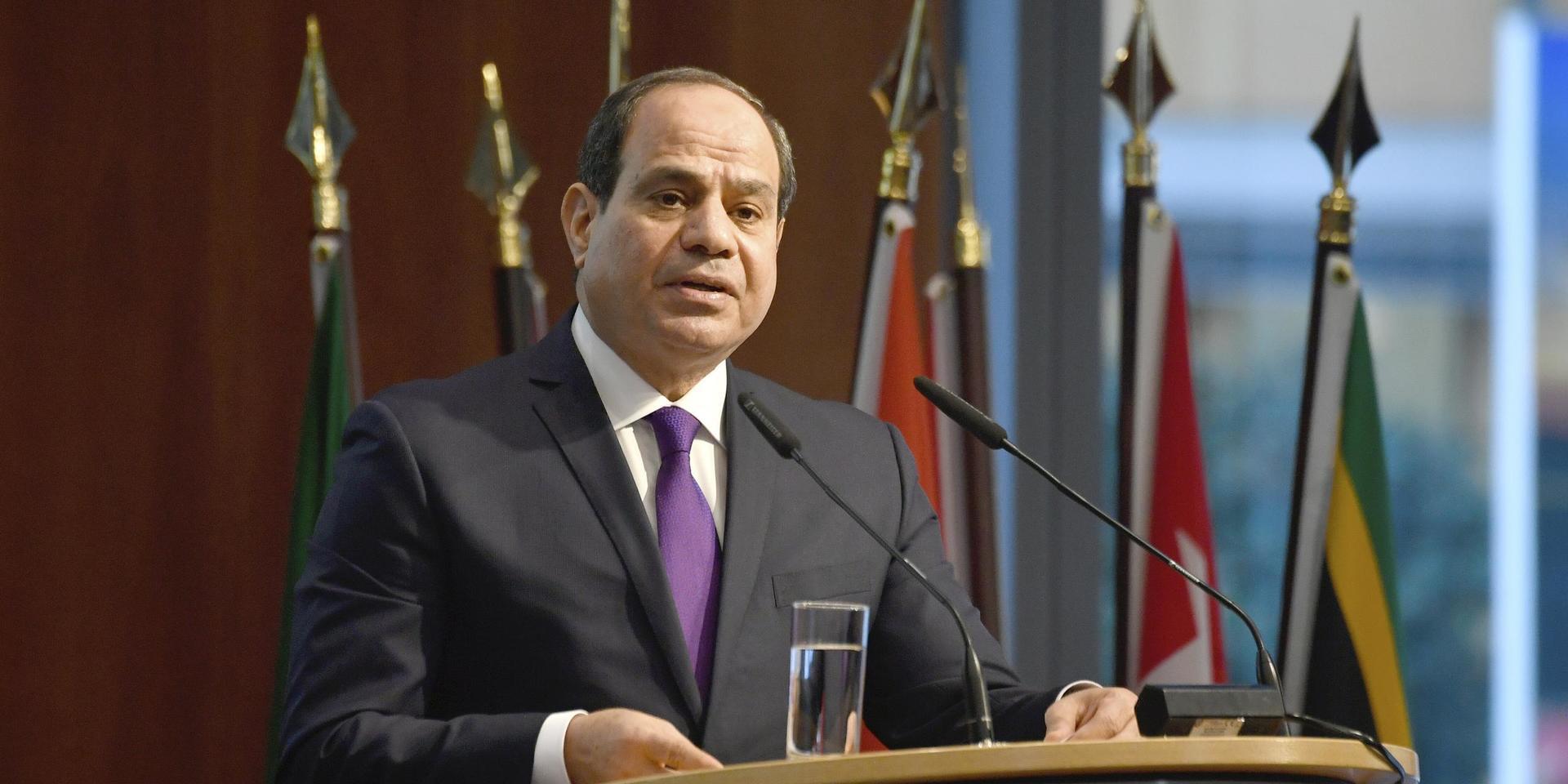 Abd al-Fattah al-Sisi är Egyptens president. Arkivbild.
