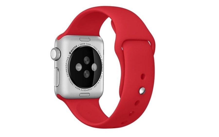 I september 2015 släppte Apple ett rött armband i Red-serien. Bild: Apple