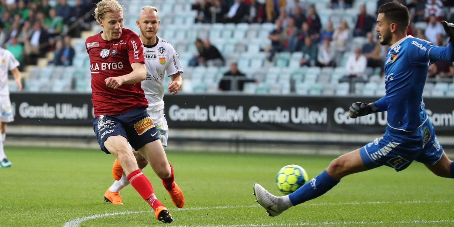 Gustav Ludwigson avgjorde derbyt mellan Örgryte och Gais med sitt 1–0-mål.
