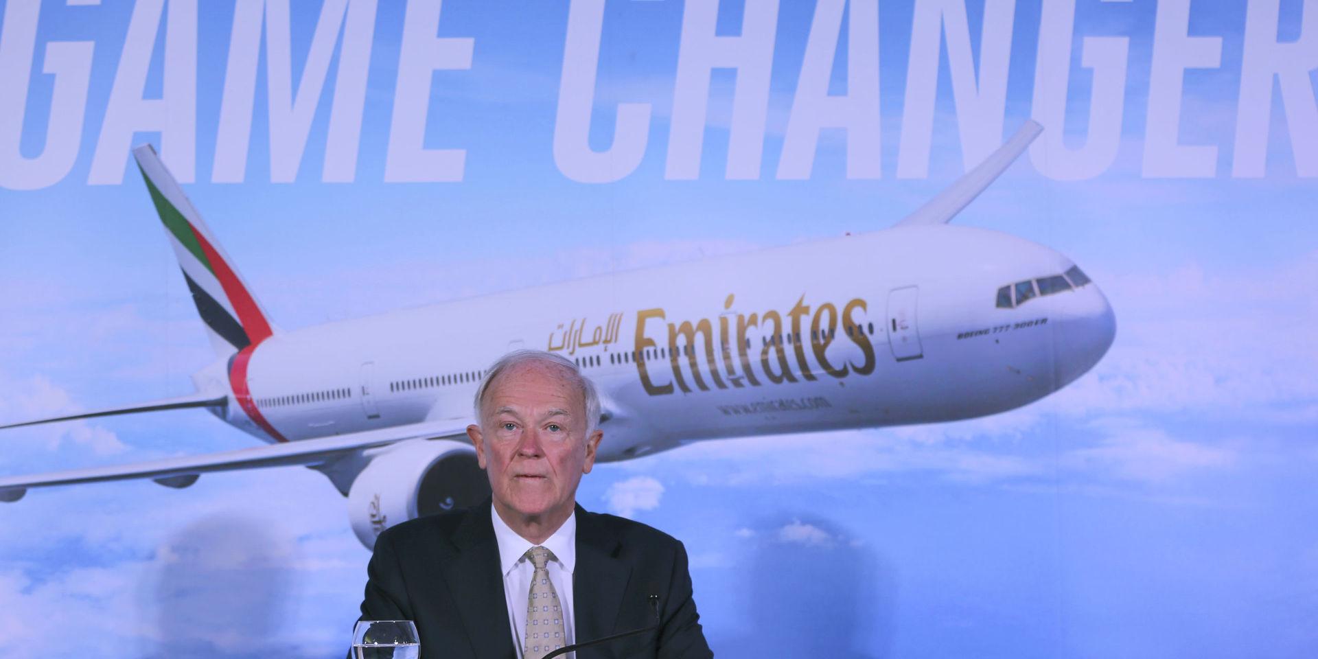 Tim Clark, chef för flygbolaget Emirates. Arkivbild.