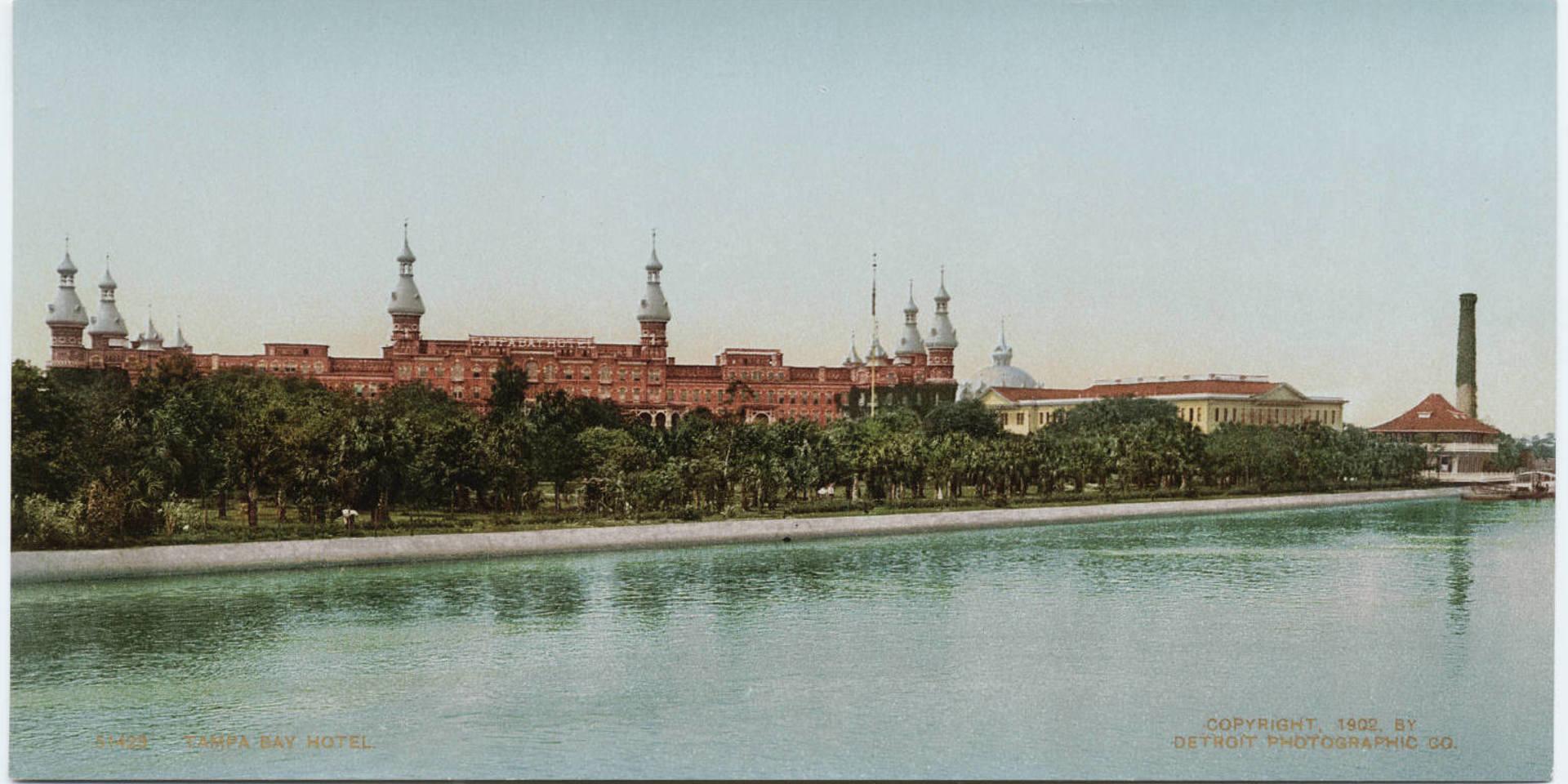 Tampa Bay Hotel cirka 1900, vykort publicerat av Detroit Photographic Company