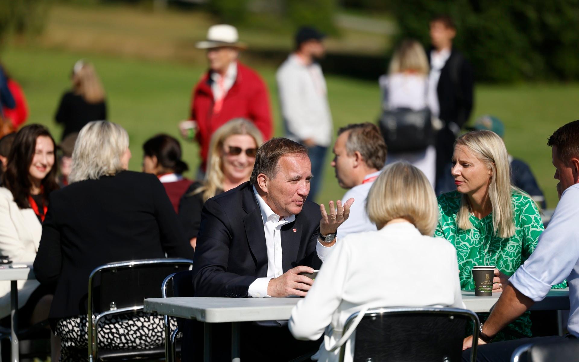Statsminister Stefan Löfven (S) drar i gång den politiska hösten med sommartal på Runö kursgård i Åkersberga.