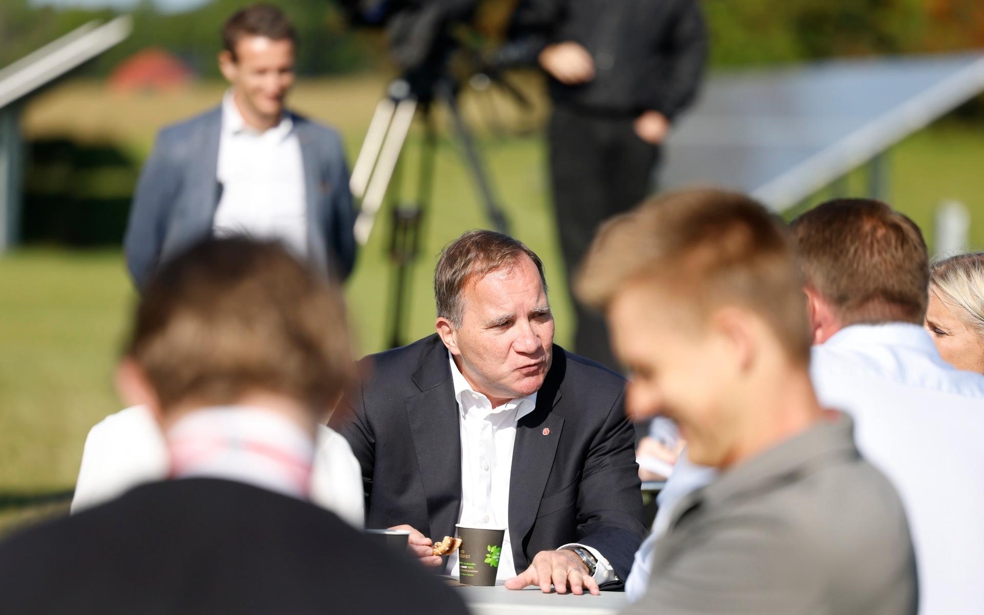 Statsminister Stefan Löfven (S) drar i gång den politiska hösten med sommartal på Runö kursgård i Åkersberga.