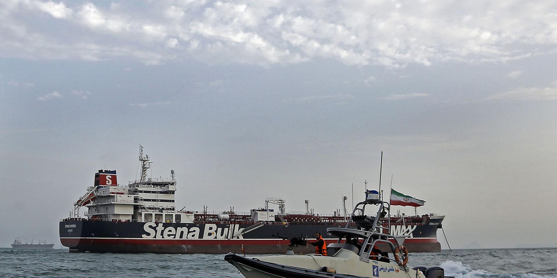 Det brittiskflaggade oljefartyget Stena Impero är beslagtaget av Iran. Arkivbild.