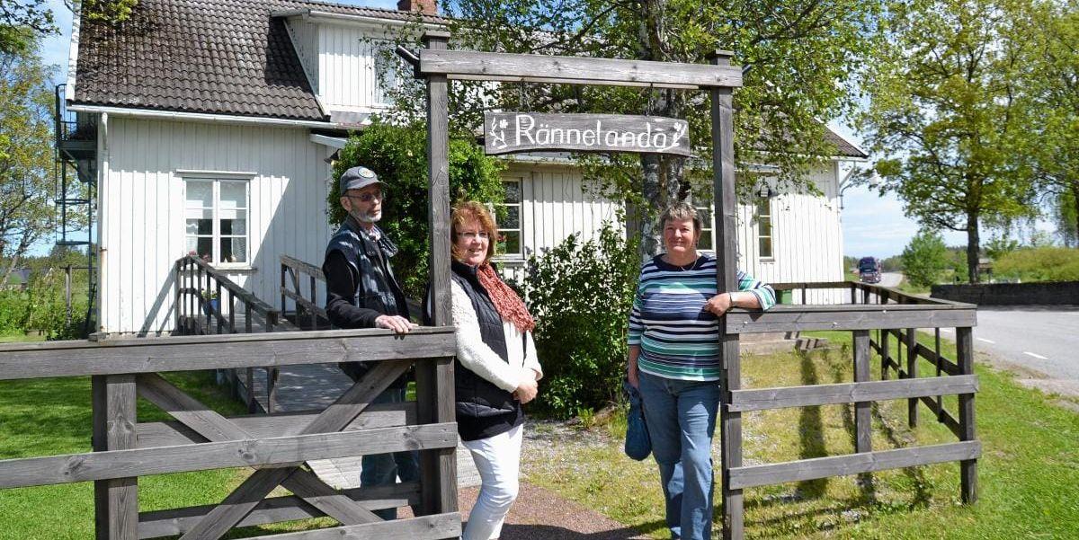 Engagerade. Christer Dahlin, Stina Johansson och Agneta Lindström från Rännelandas intresseförening.