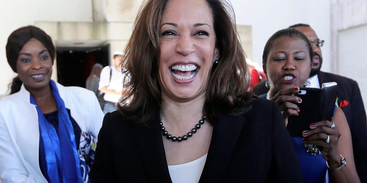 Den demokratiska senatorn Kamala Harris, fotograferad vid ett evenemang i Florida i höstas.