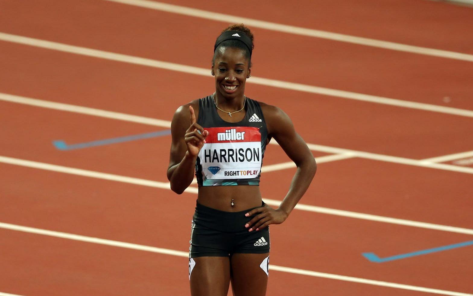 Kendra Harrison, 100 meter häck. Harrison slog det 28 år gamla världsrekordet just i London förra året. Nu siktar hon på guldet på den korta häckdistansen på samma plats. Bild: Bildbyrån.