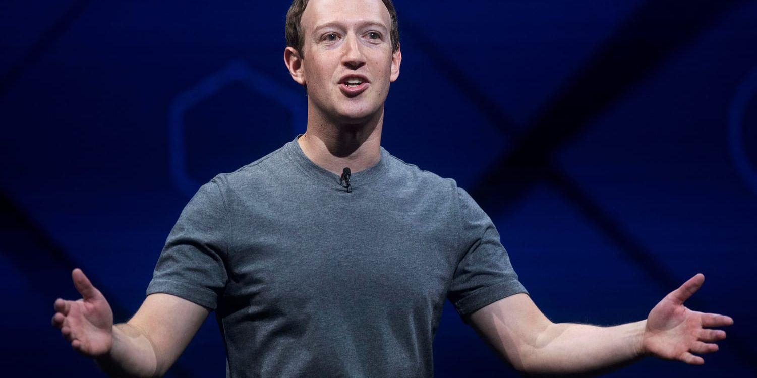 Facebooks grundare och vd Mark Zuckerberg. Arkivbild.