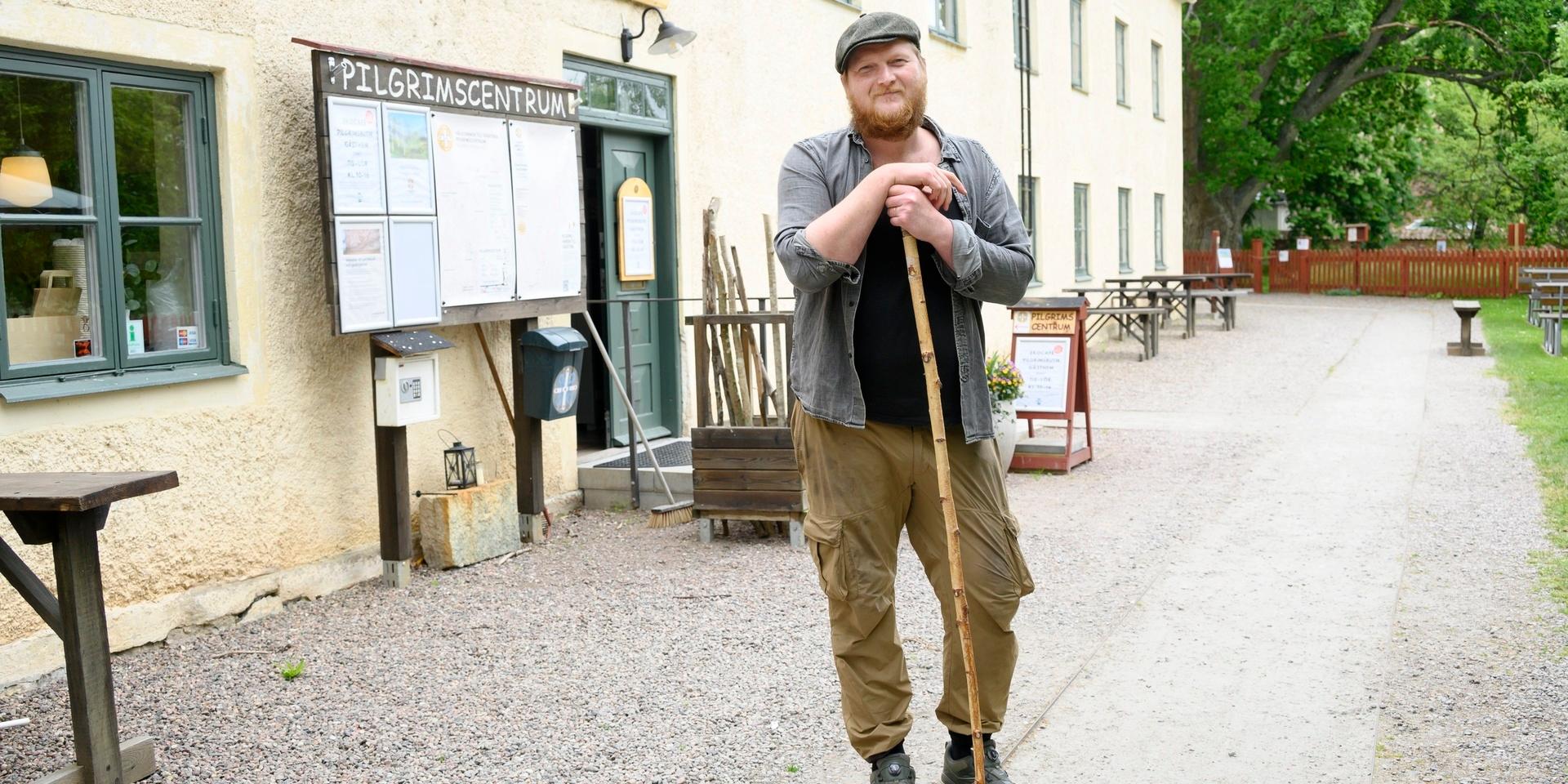 Emanuel Eriksson, pilgrimsutvecklare vid Pilgrimscentrum i Vadstena.