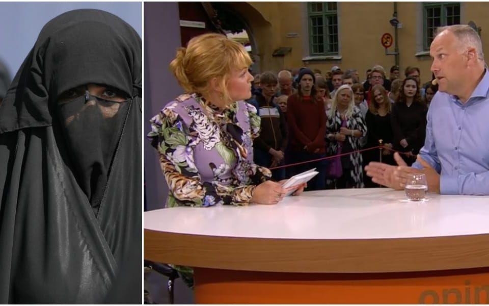 Jonas Sjöstedt (V) menade att de som vill koppla hedersförtryck till religion är samma personer som utmålar islam som ett hot. Bild: AP/SVT