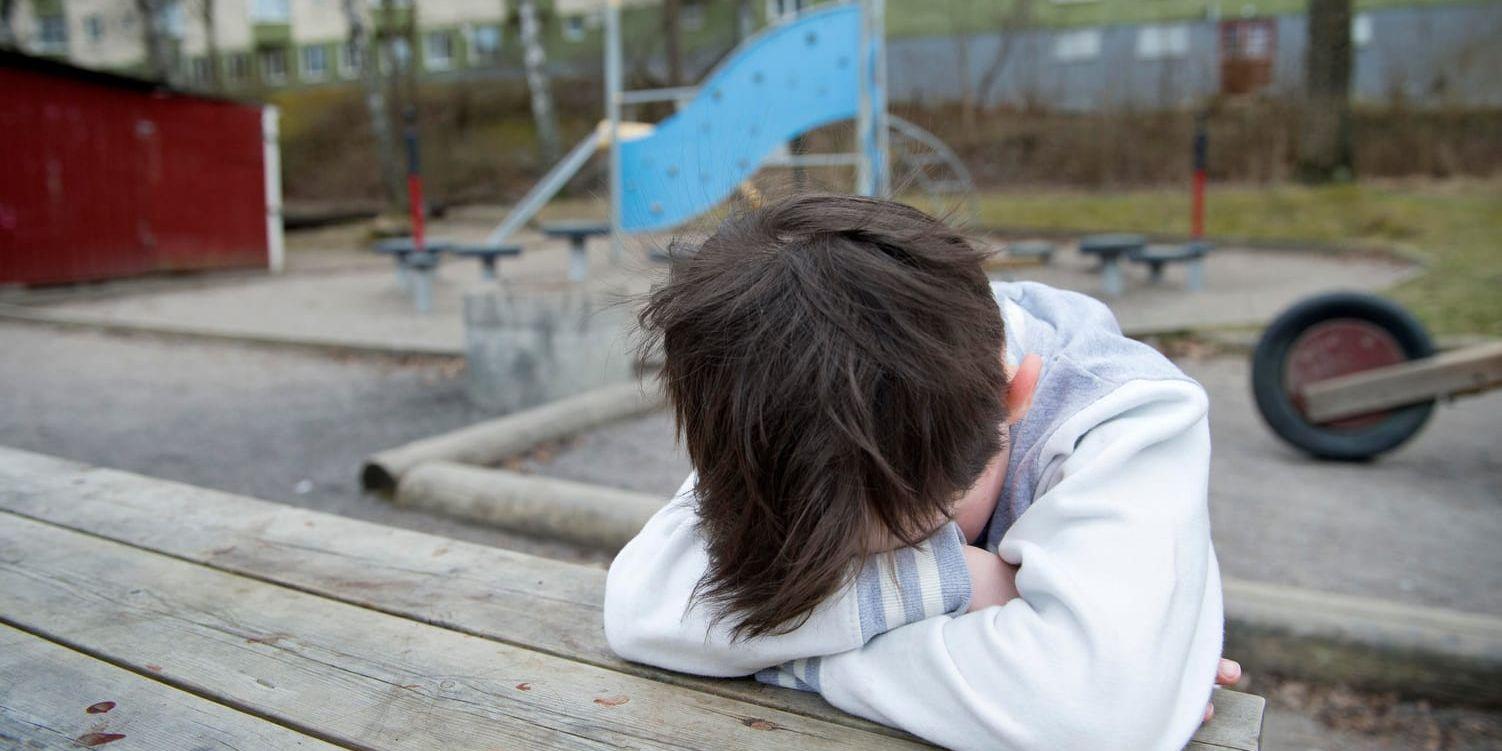 Barn som drabbas av psykisk ohälsa är ett växande problem, varnar Rädda Barnen. Arkivbild.