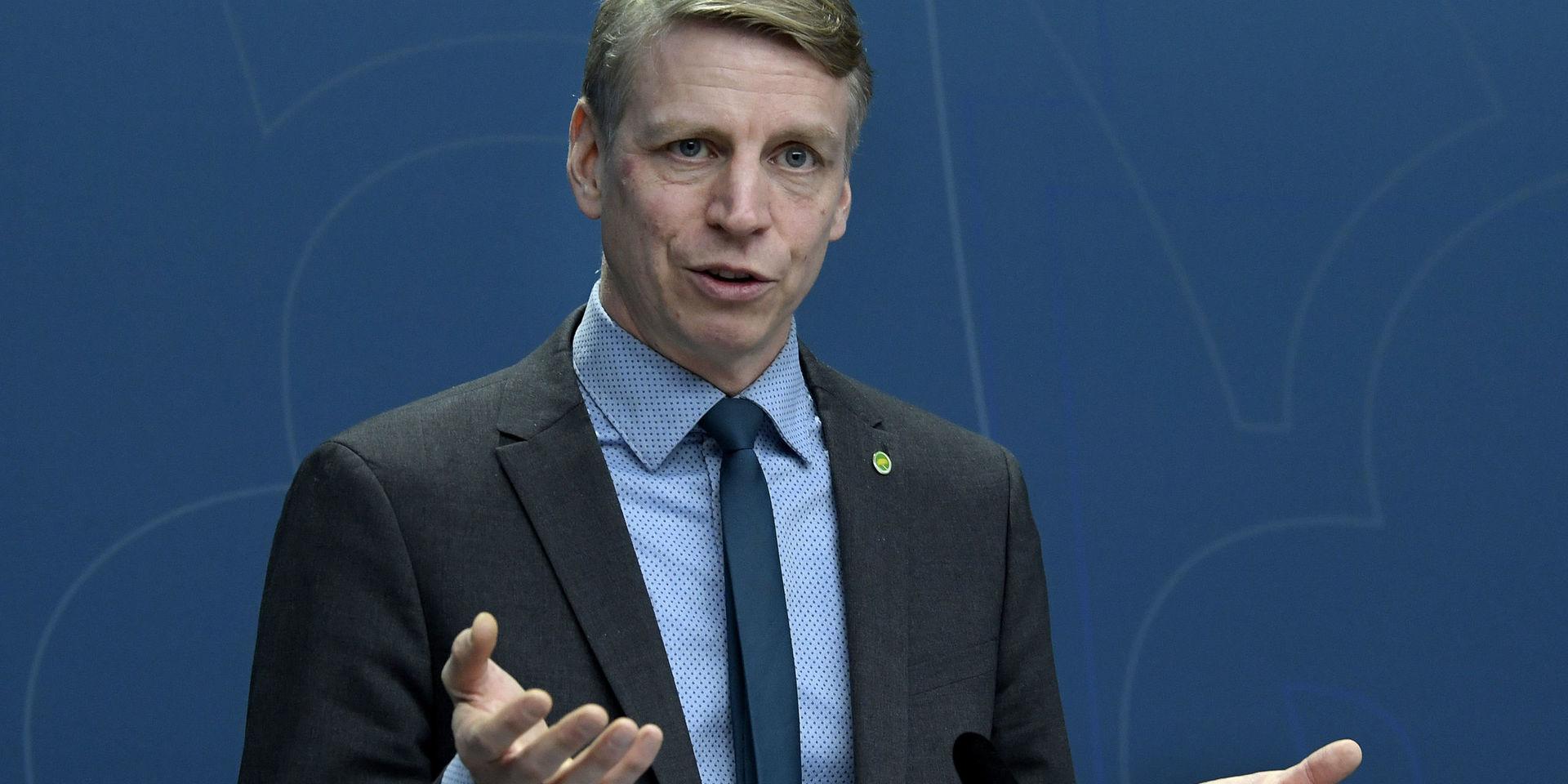 Per Bolund (MP), språkrör och finansmarknads- och bostadsminister. Arkivbild.