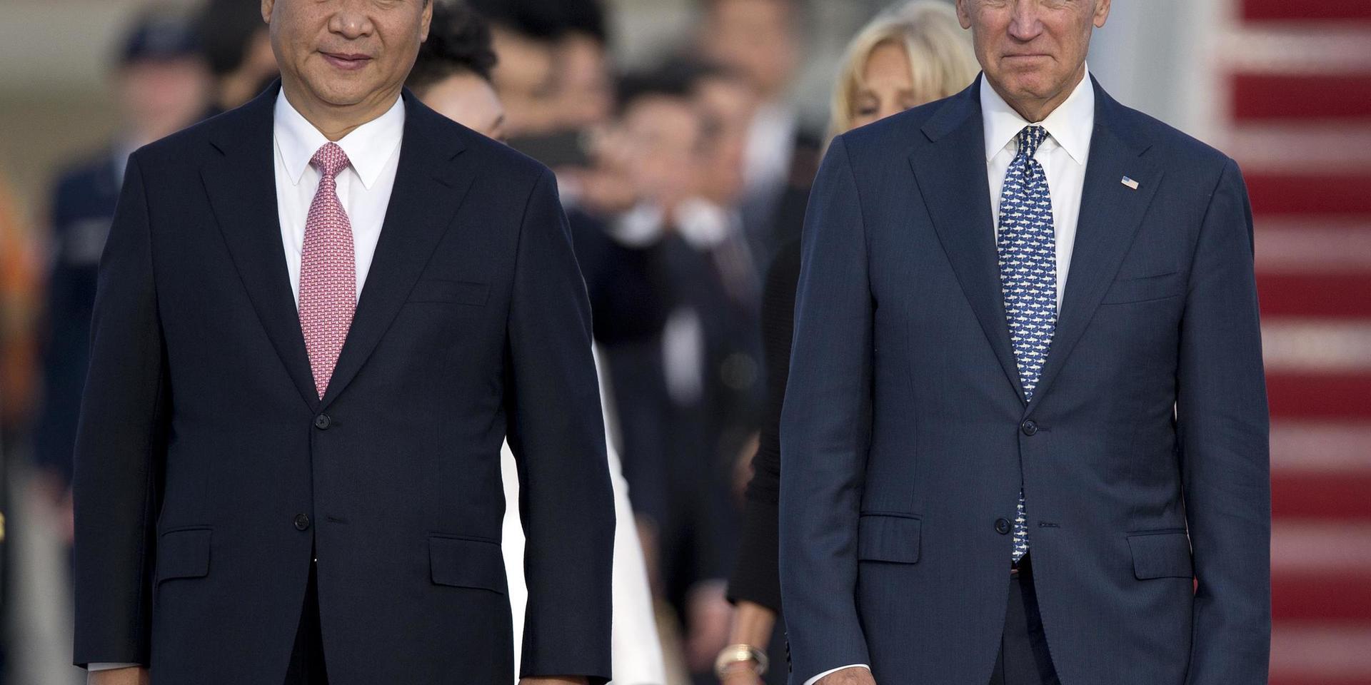 Xi Jinping och Joe Biden, då USA:s vicepresident, under den kinesiske presidentens statsbesök i Washington i september 2015.
